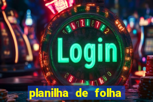 planilha de folha de pagamento